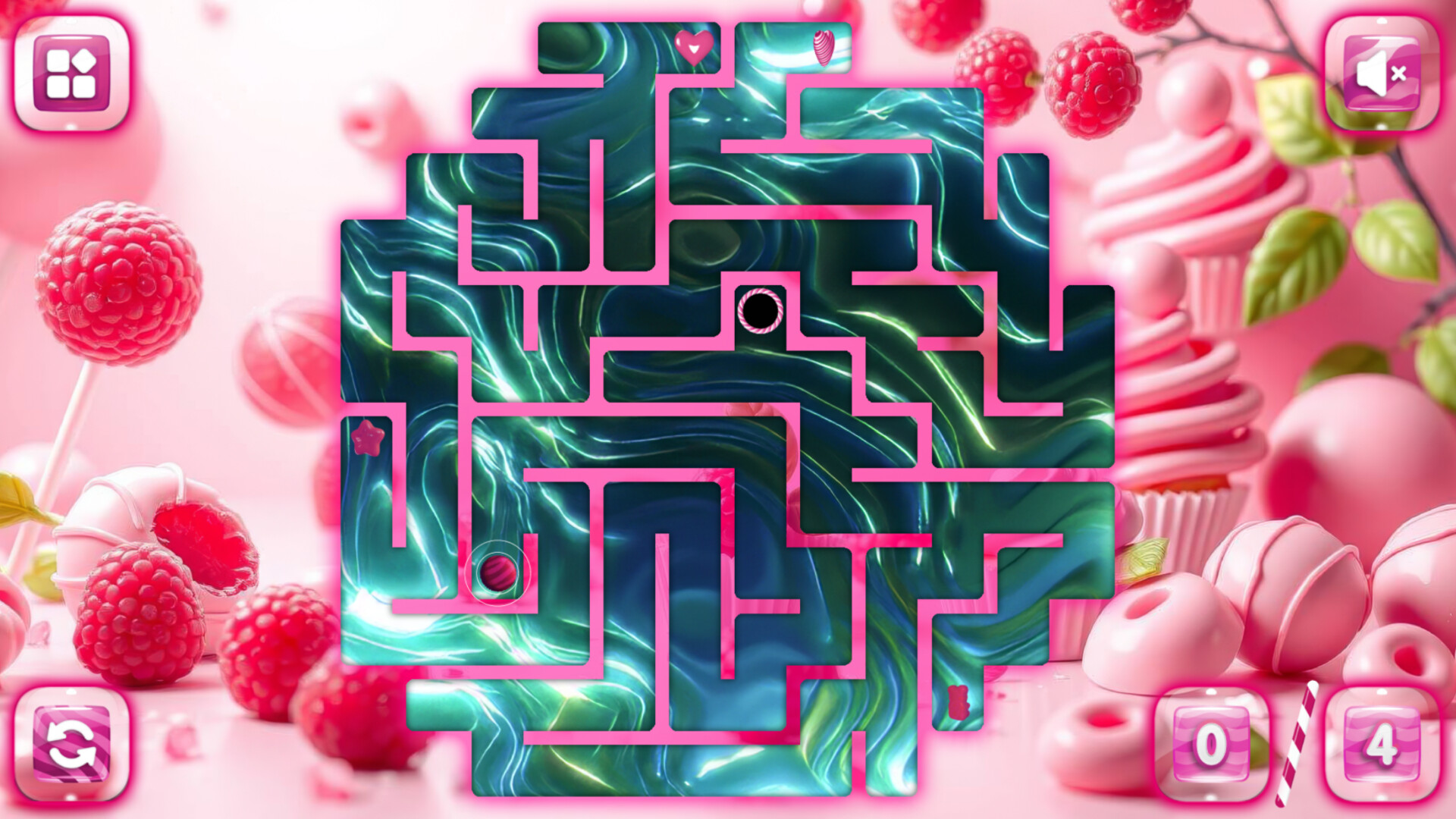Sweetie Candy Maze: Pink Raspberry screenshot 4
