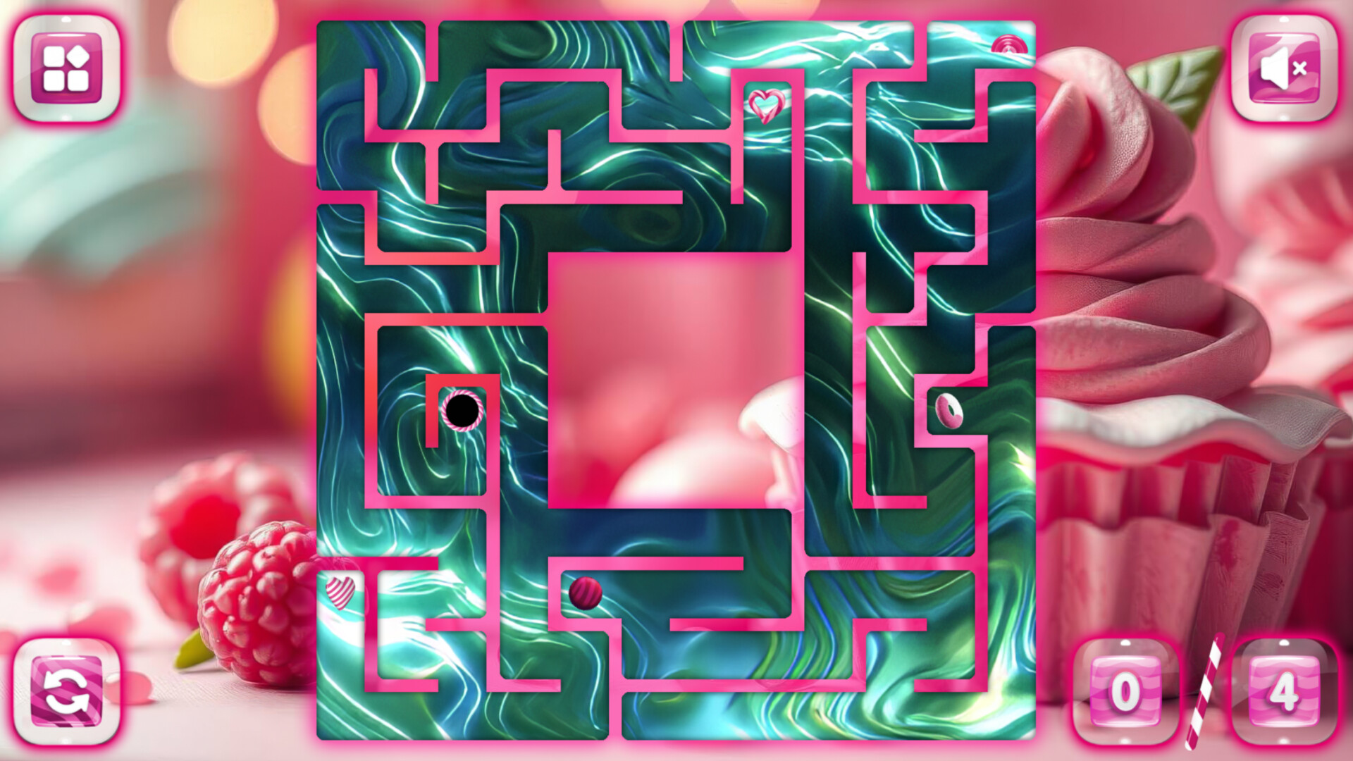 Sweetie Candy Maze: Pink Raspberry screenshot 3