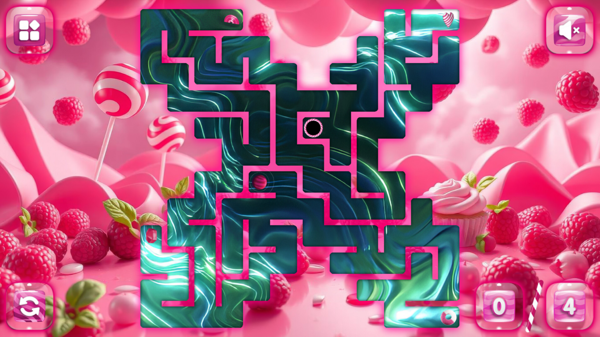 Sweetie Candy Maze: Pink Raspberry screenshot 2