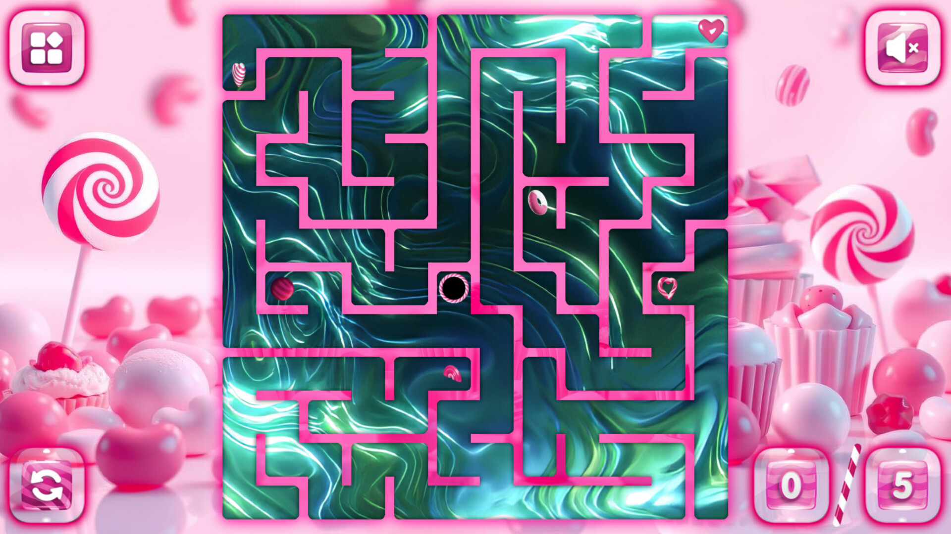 Sweetie Candy Maze: Pink Raspberry screenshot 5