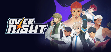Cover art from  Overnight - Academy BL Romance Visual Novel