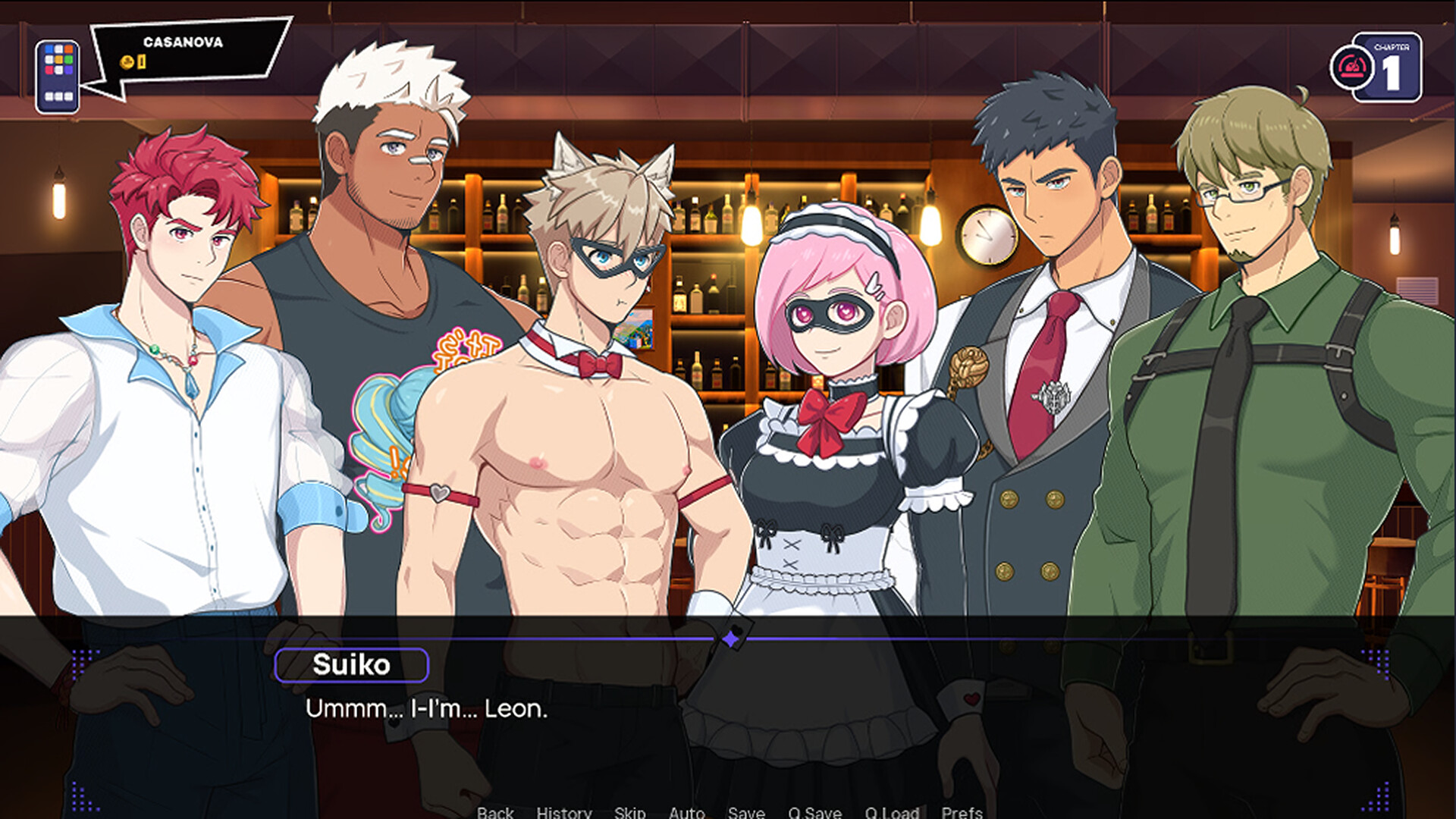  Overnight - Academy BL Romance Visual Novel screenshot 4