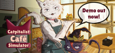 Cover art from CATpitalist Cafe Simulator