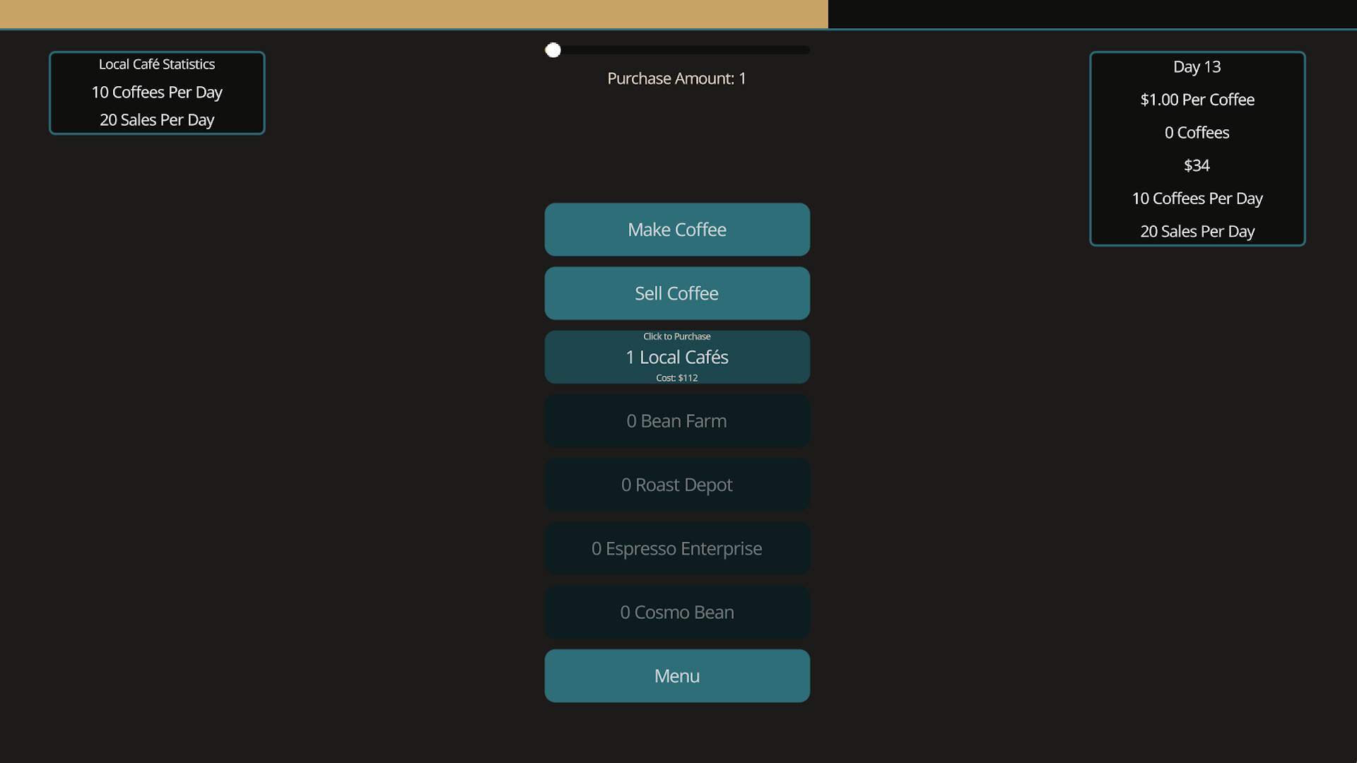 CaffiNation screenshot 1