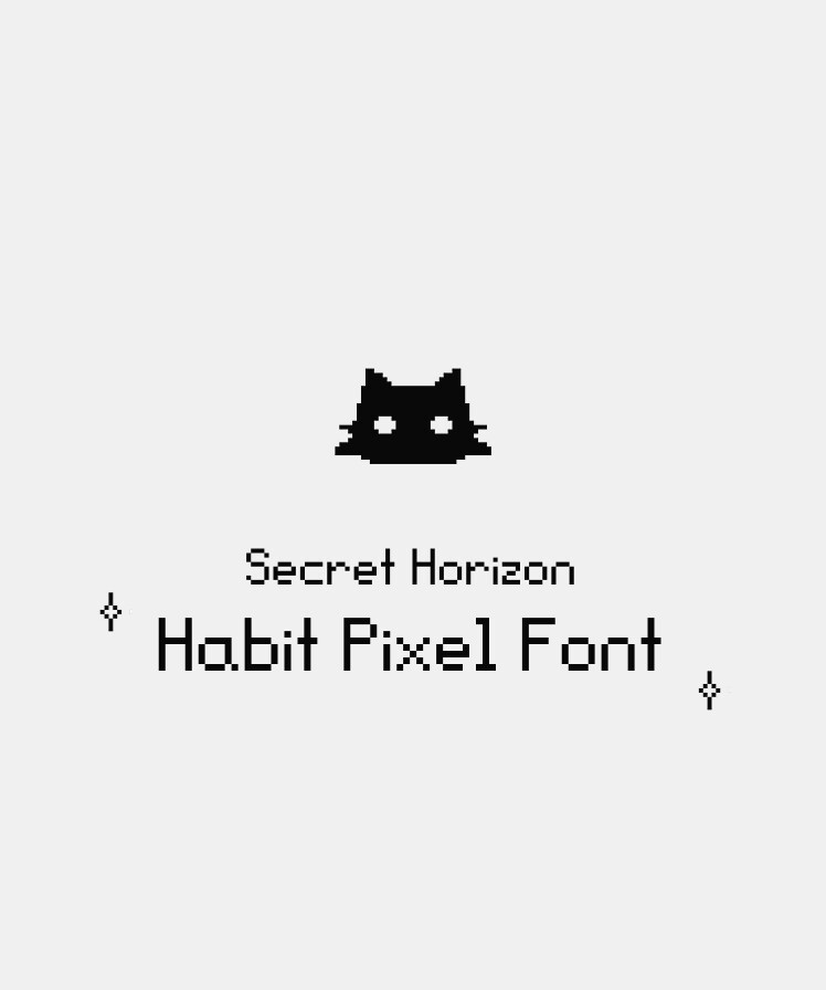 Secret Horizon Habit Pixel Font