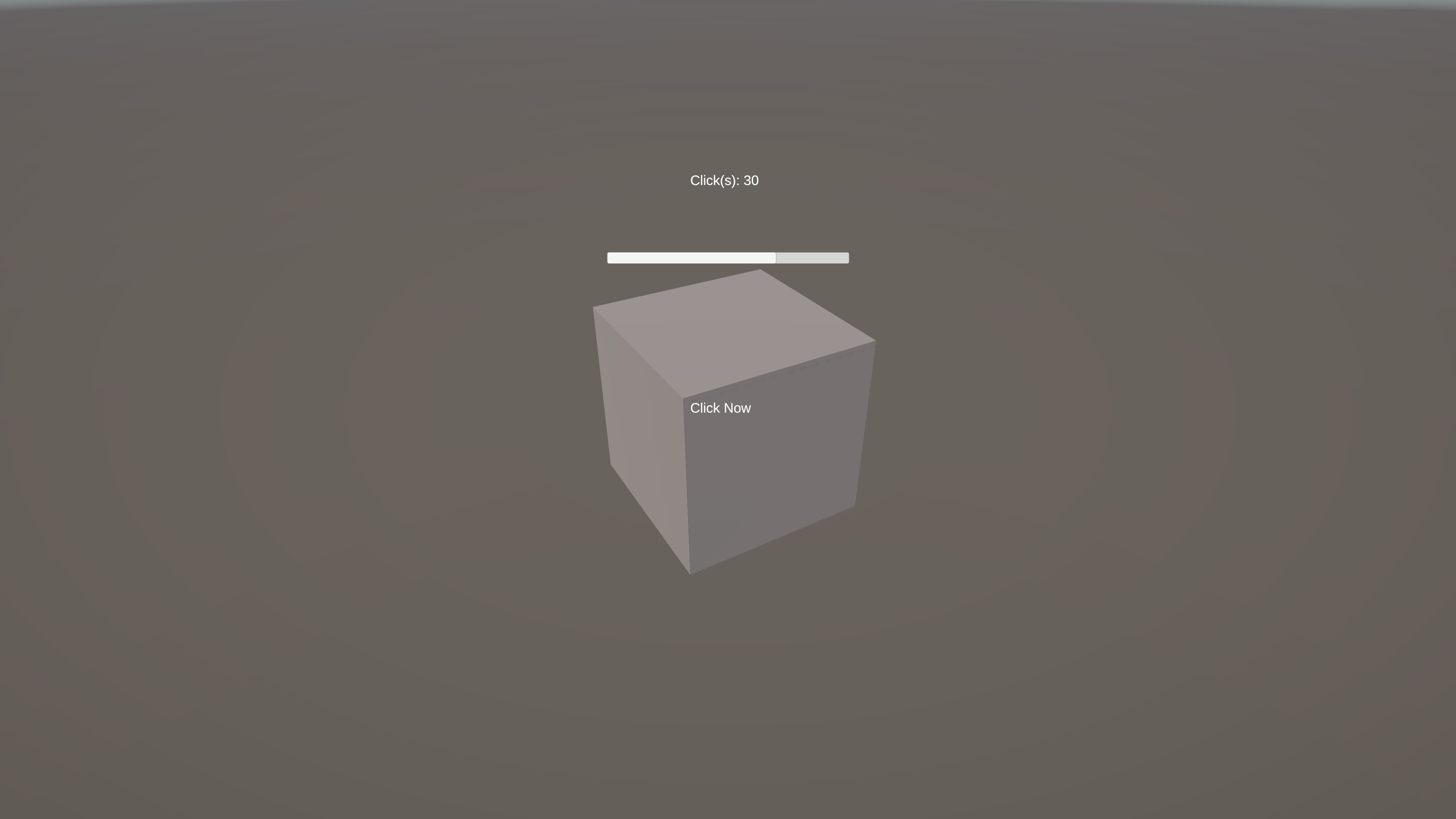 The game where you click on a cube screenshot 2