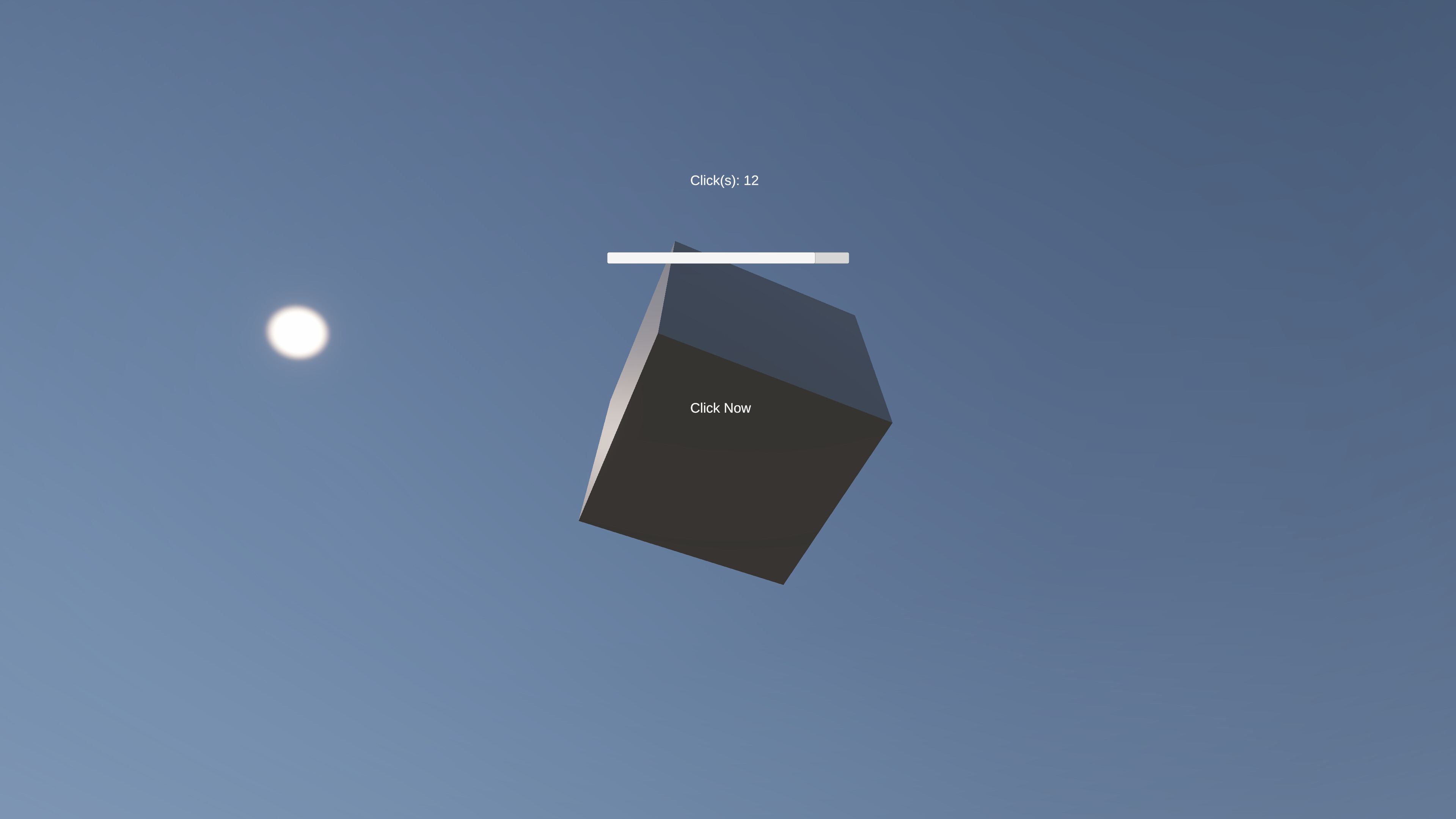 The game where you click on a cube screenshot 3