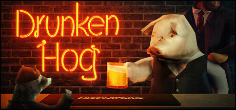 Cover art from Drunken Hog: Dystopian Pub & Brewing Simulator