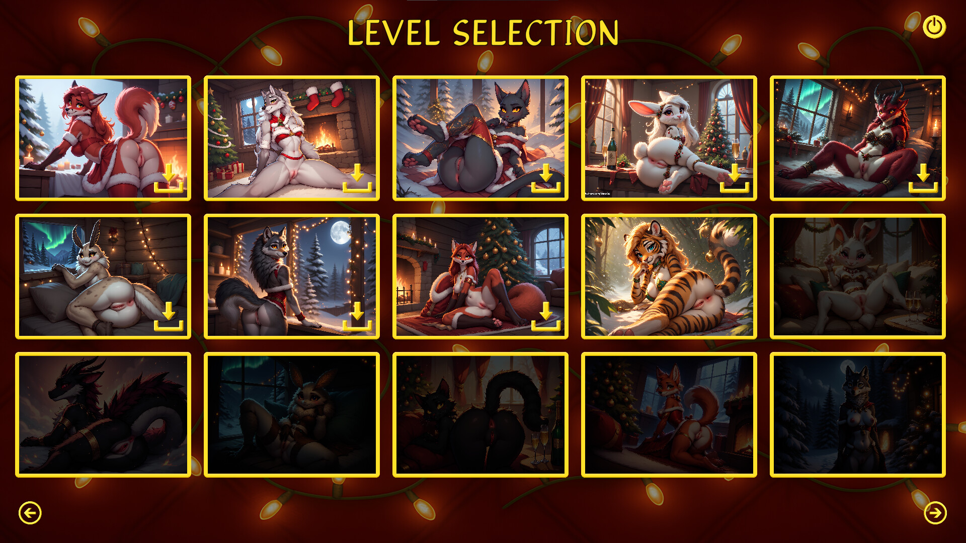 Furry Christmas Temptation – Naughty Jigsaw screenshot 3