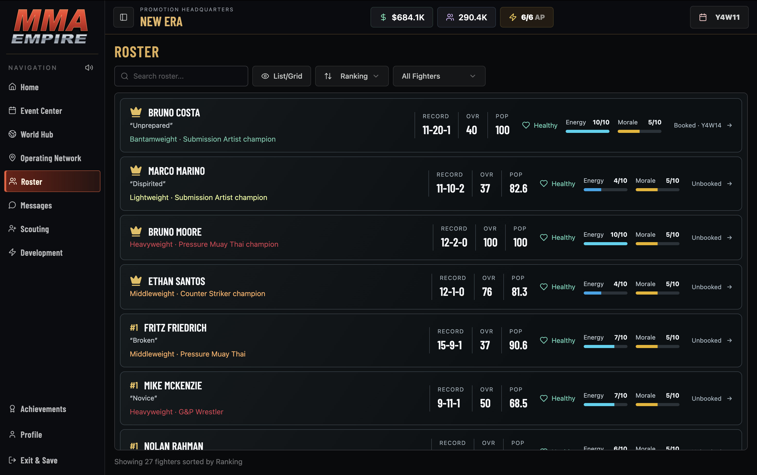 MMA Empire screenshot 4