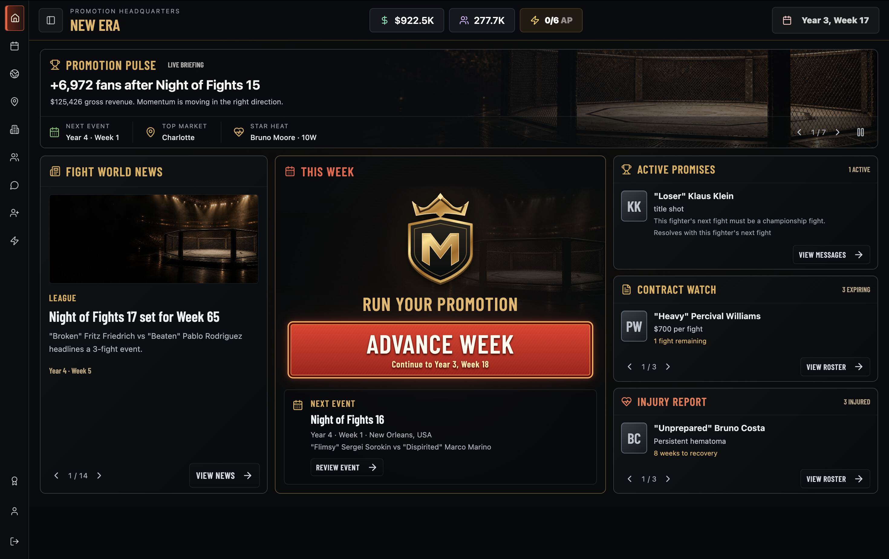 MMA Empire screenshot 2