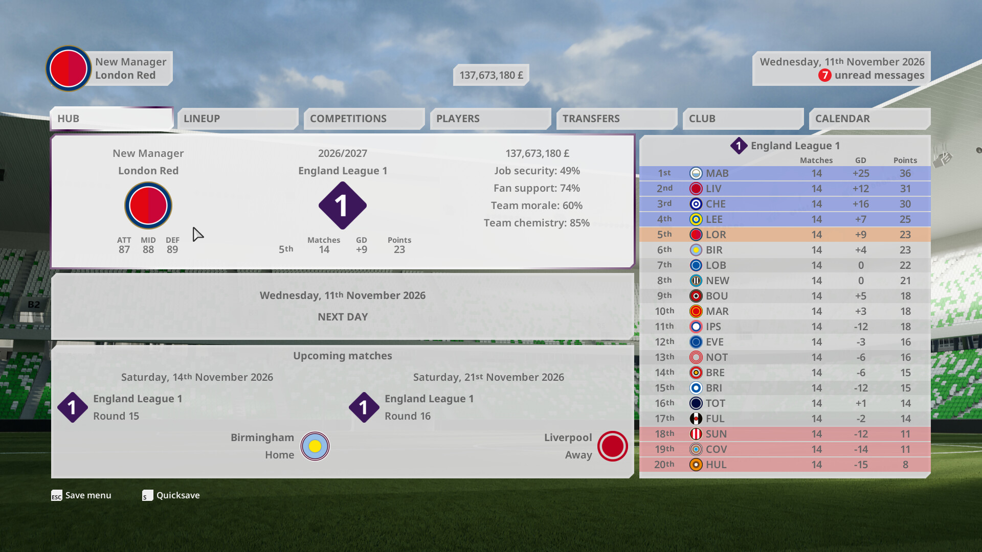 Football Career Mode 28 screenshot 1