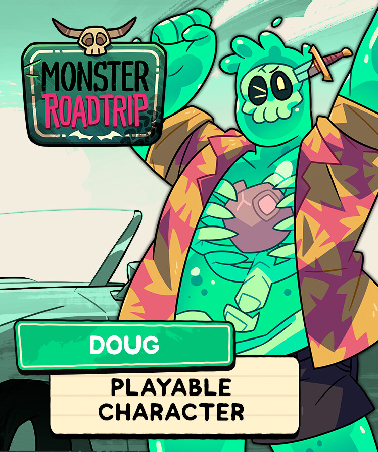 Monster Roadtrip Playable character - Doug