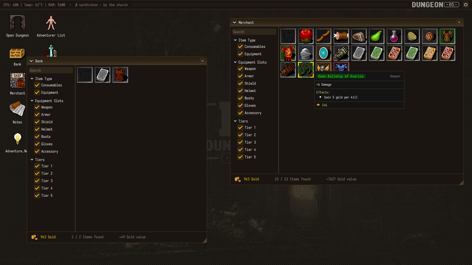 DungeonOS screenshot 3