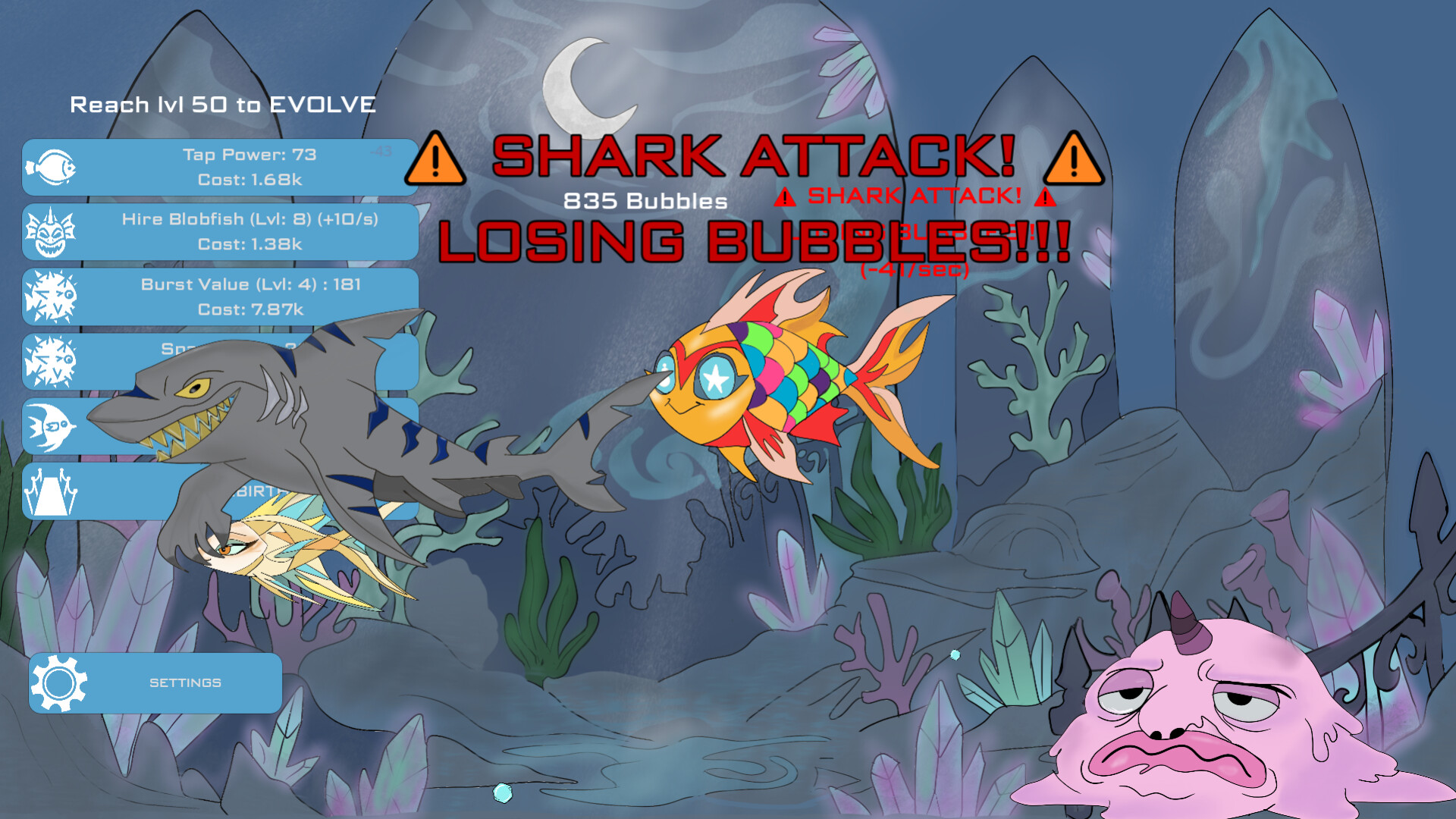Midnight Aquarium: Idle Clicker screenshot 2