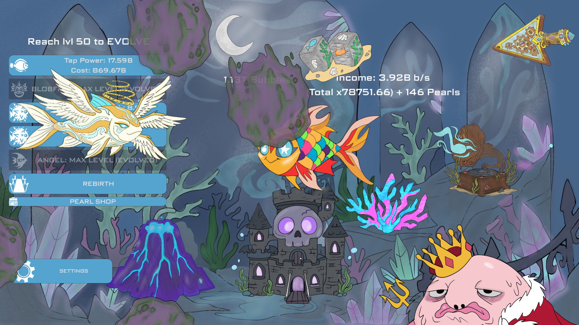 Midnight Aquarium: Idle Clicker screenshot 4