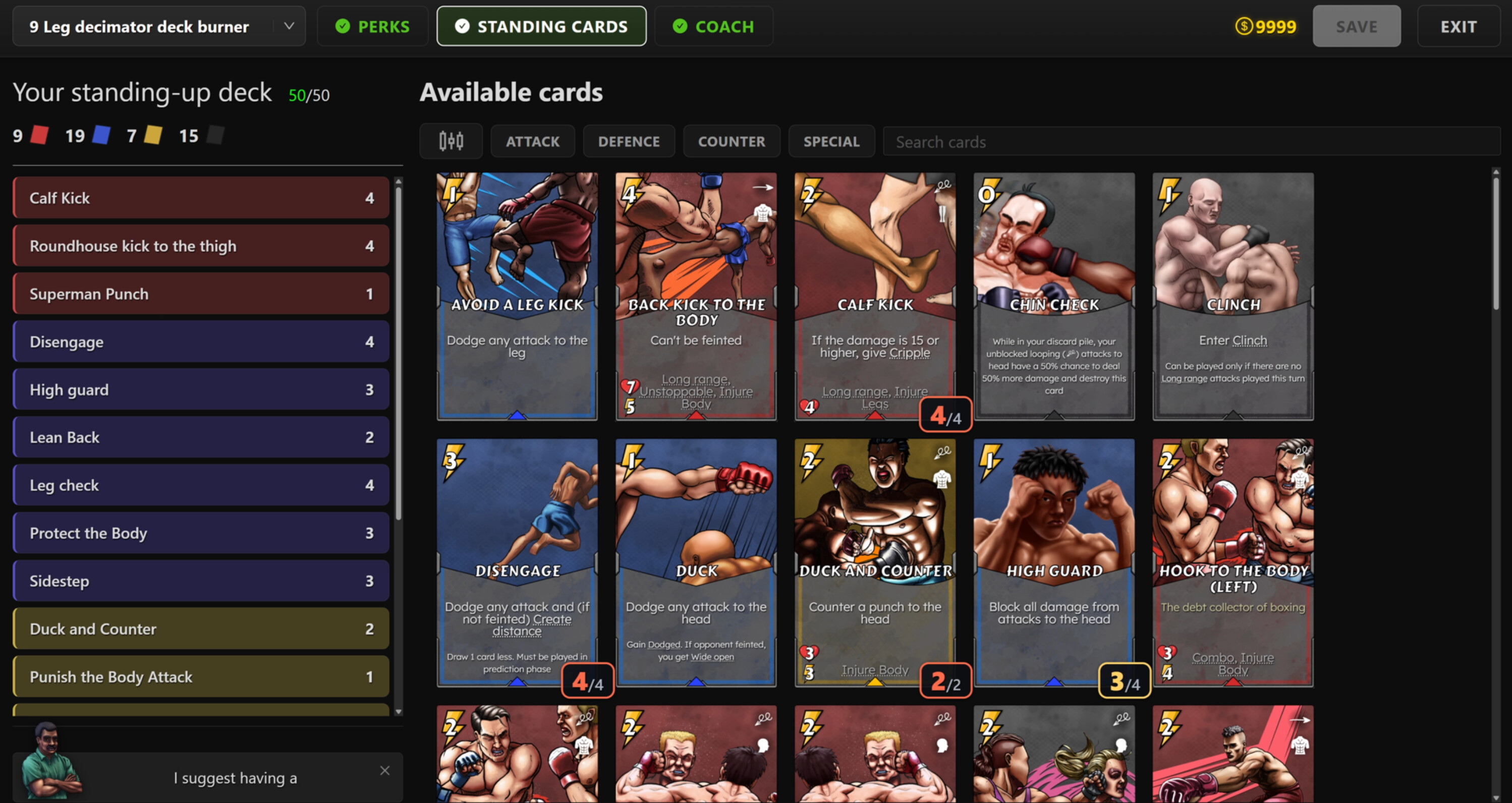 Mixed Martial Cards  screenshot 5