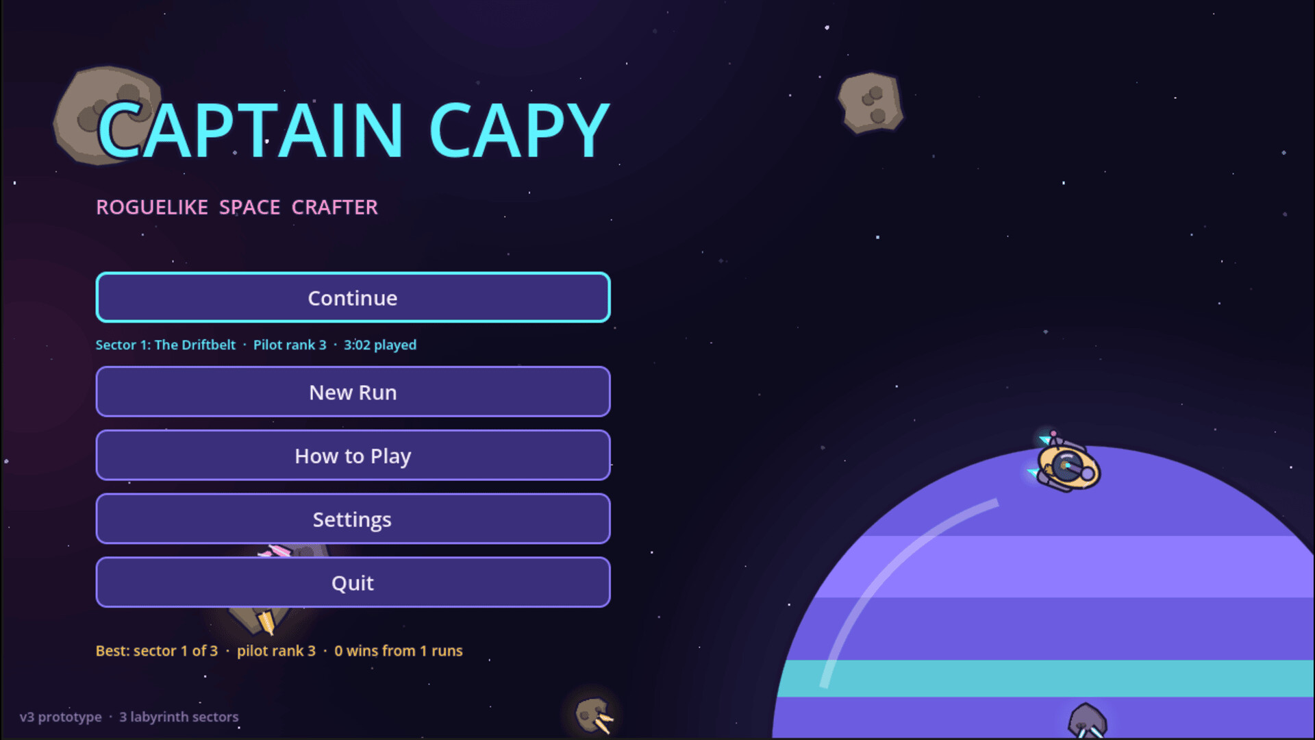 Captain Capy - Roguelike Space Crafter screenshot 2