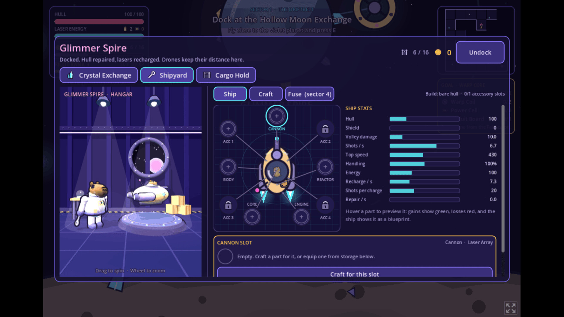 Captain Capy - Roguelike Space Crafter screenshot 4