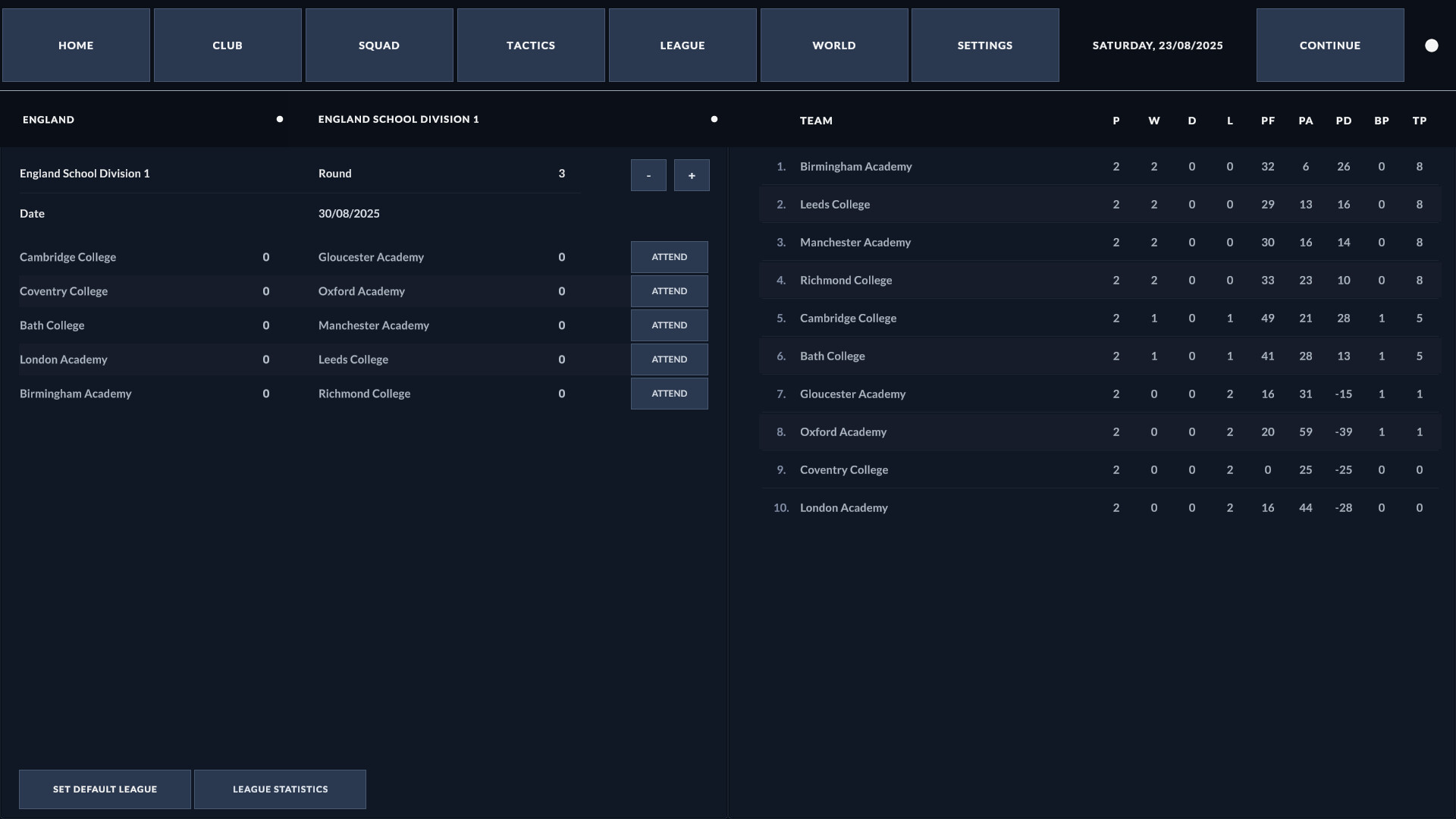 Rugby Career Manager screenshot 2