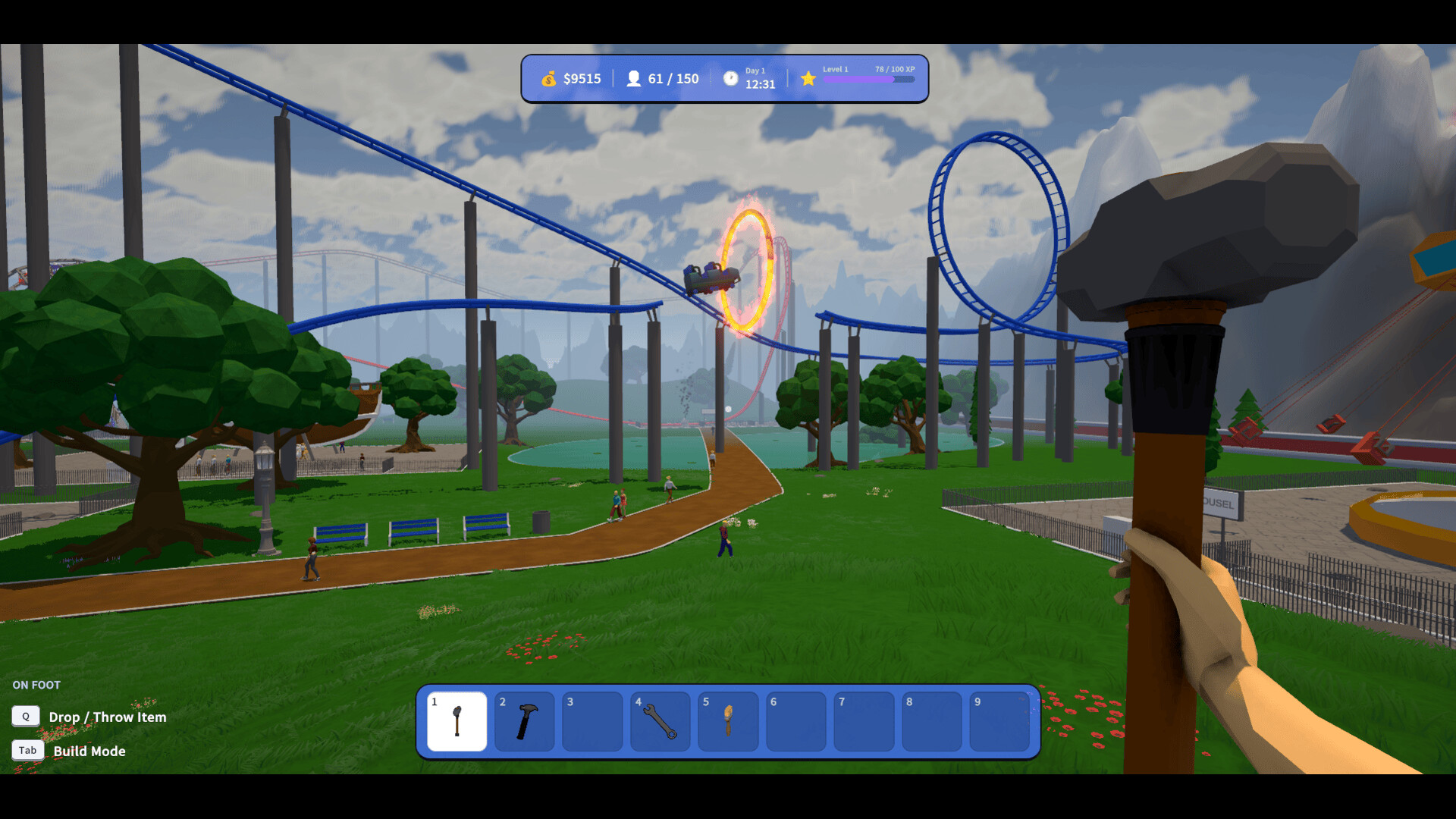 Roller Coaster Park Simulator screenshot 2