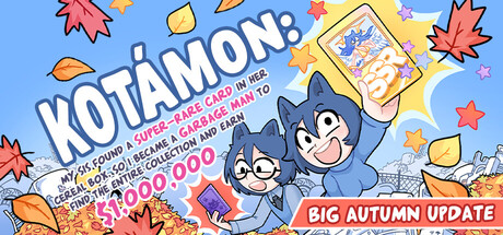 Cover art from KOTAMON: My Sis Found A Super-Rare Card In Her Cereal Box, So I Became A Garbage Man To Find The Entire Collection And Earn $1,000,000