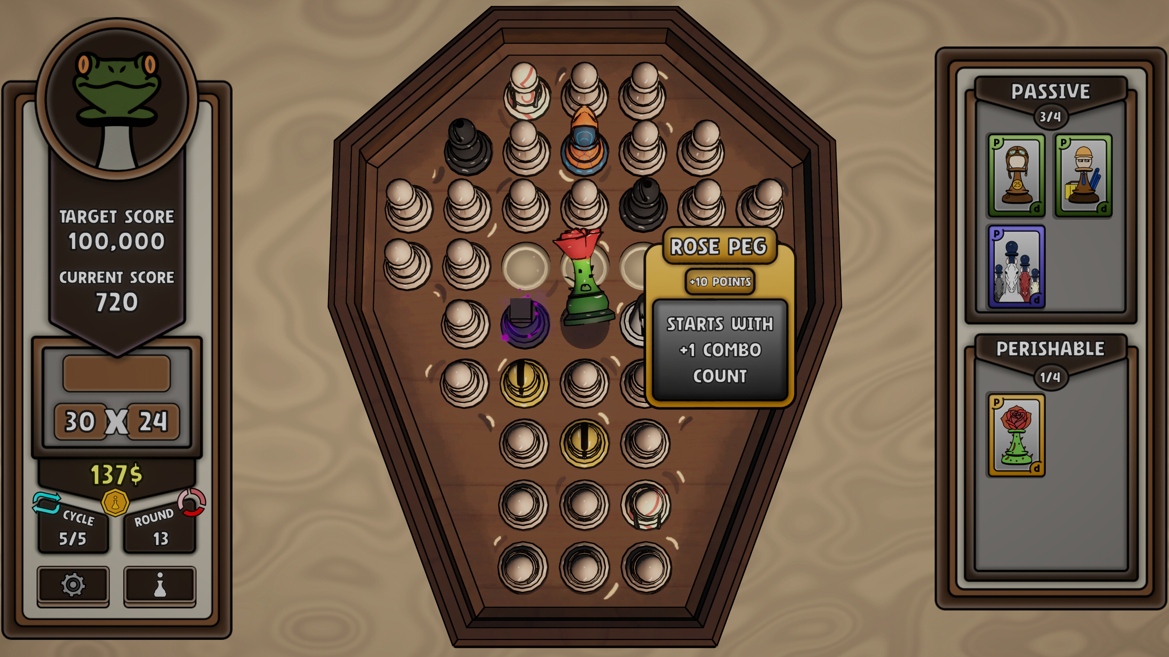 PEGTURE: Peg Solitaire Roguelike screenshot 4