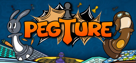 Cover art from PEGTURE: Peg Solitaire Roguelike