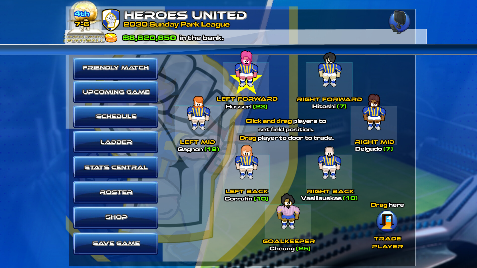 Heroic Sports Football : Enhanced Edition screenshot 2