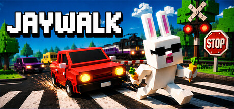 Cover art from JAYWALK: An Endless Arcade Hopper Game