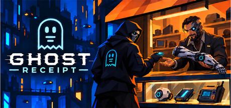 Cover art from Ghost Receipt - A Cyberpunk Pawnshop Simulator