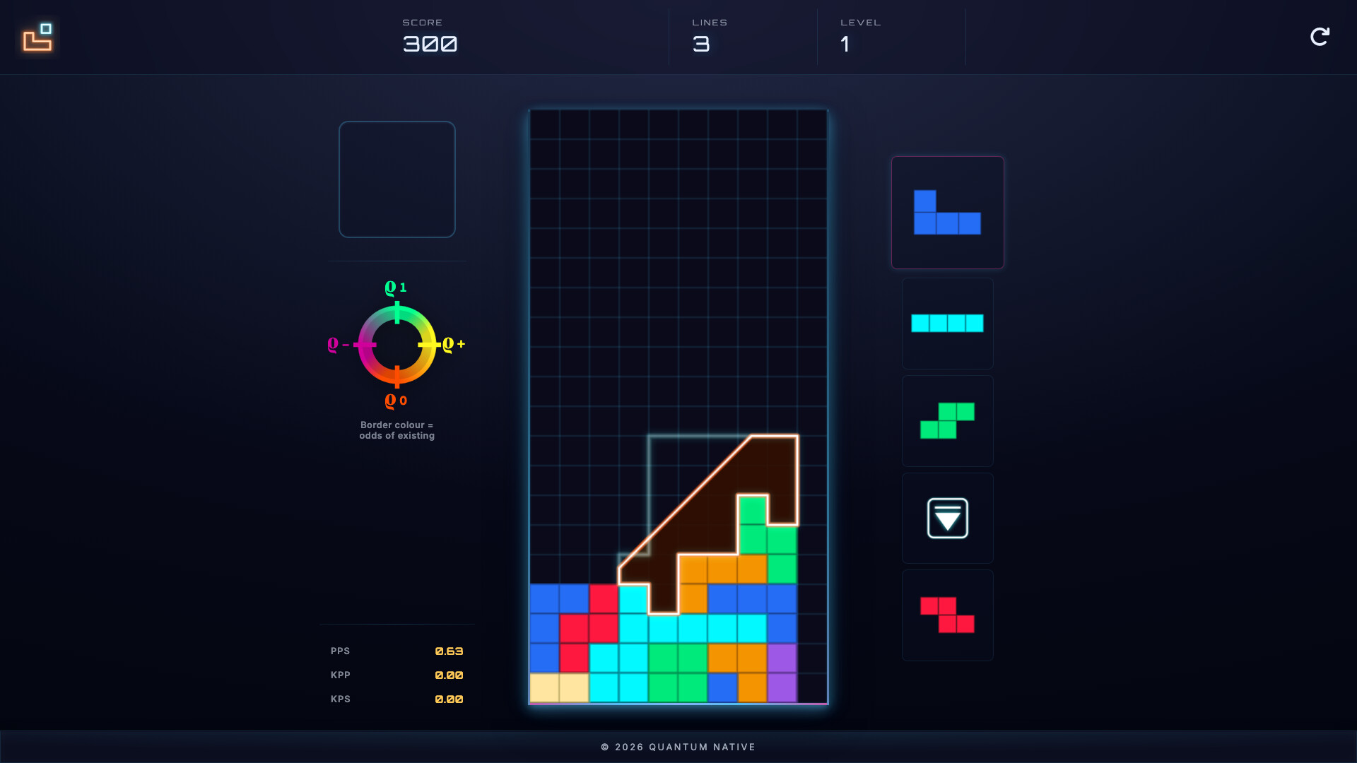 Quantris screenshot 2