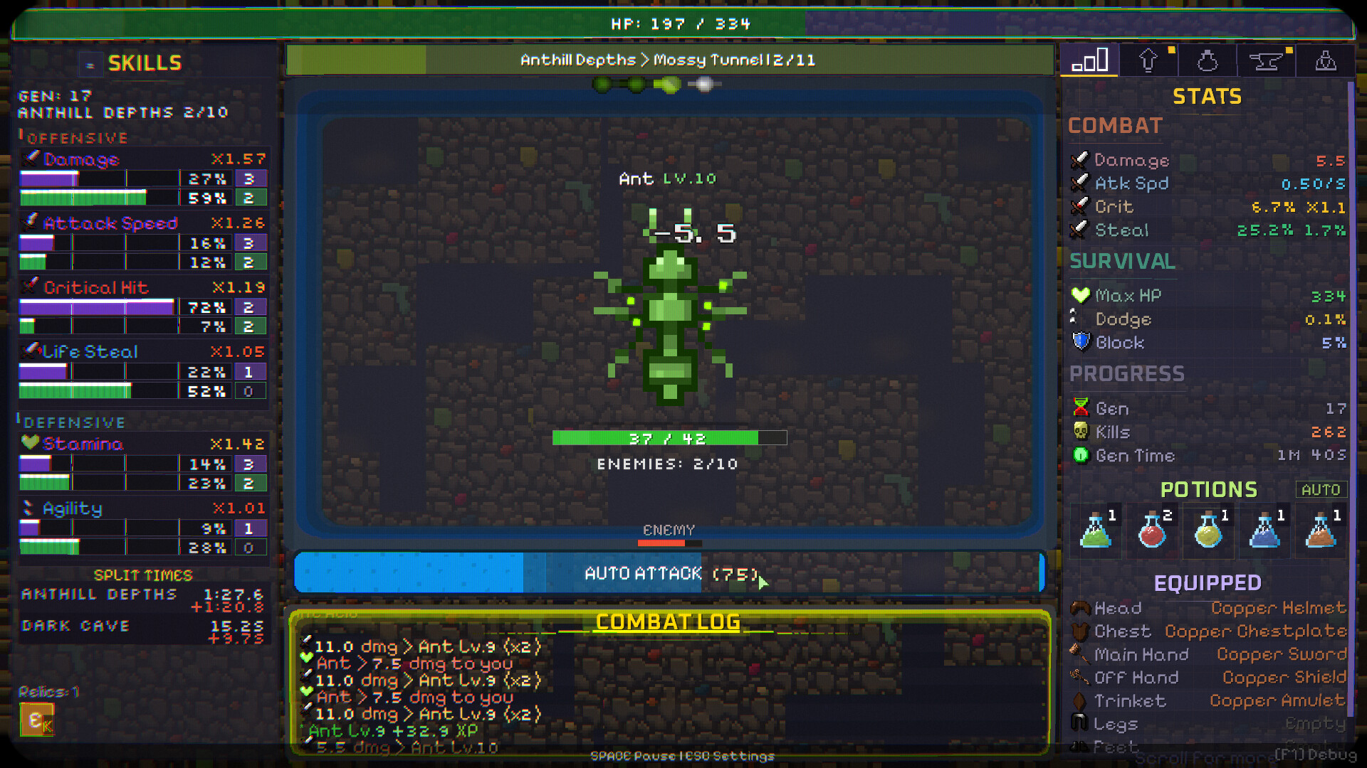 Gene Crawl: Dungeon Descent screenshot 5