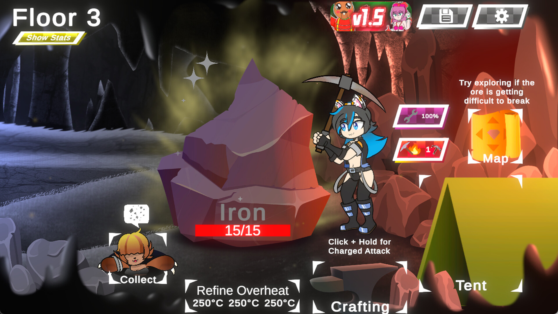 Mineheart Abyss screenshot 1