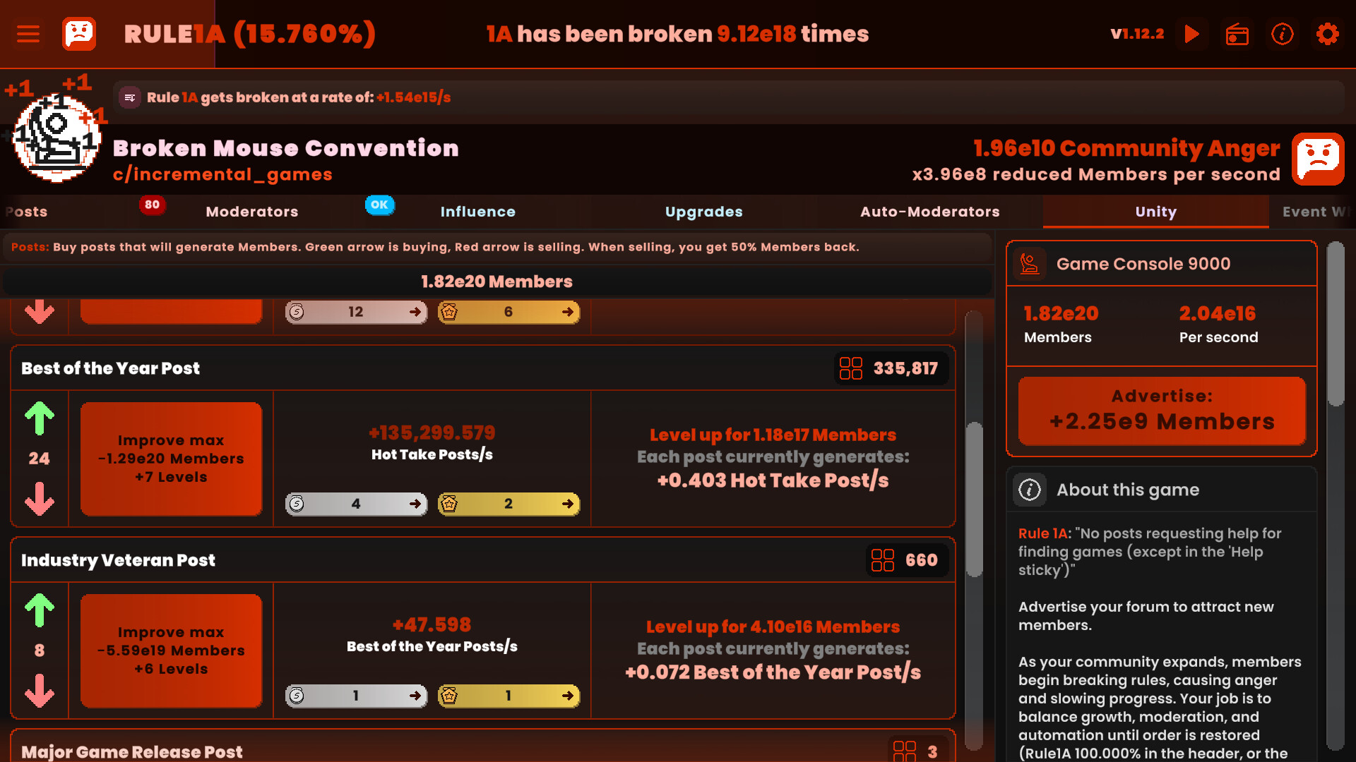 Rule1A Incremental: Idle Forum screenshot 4