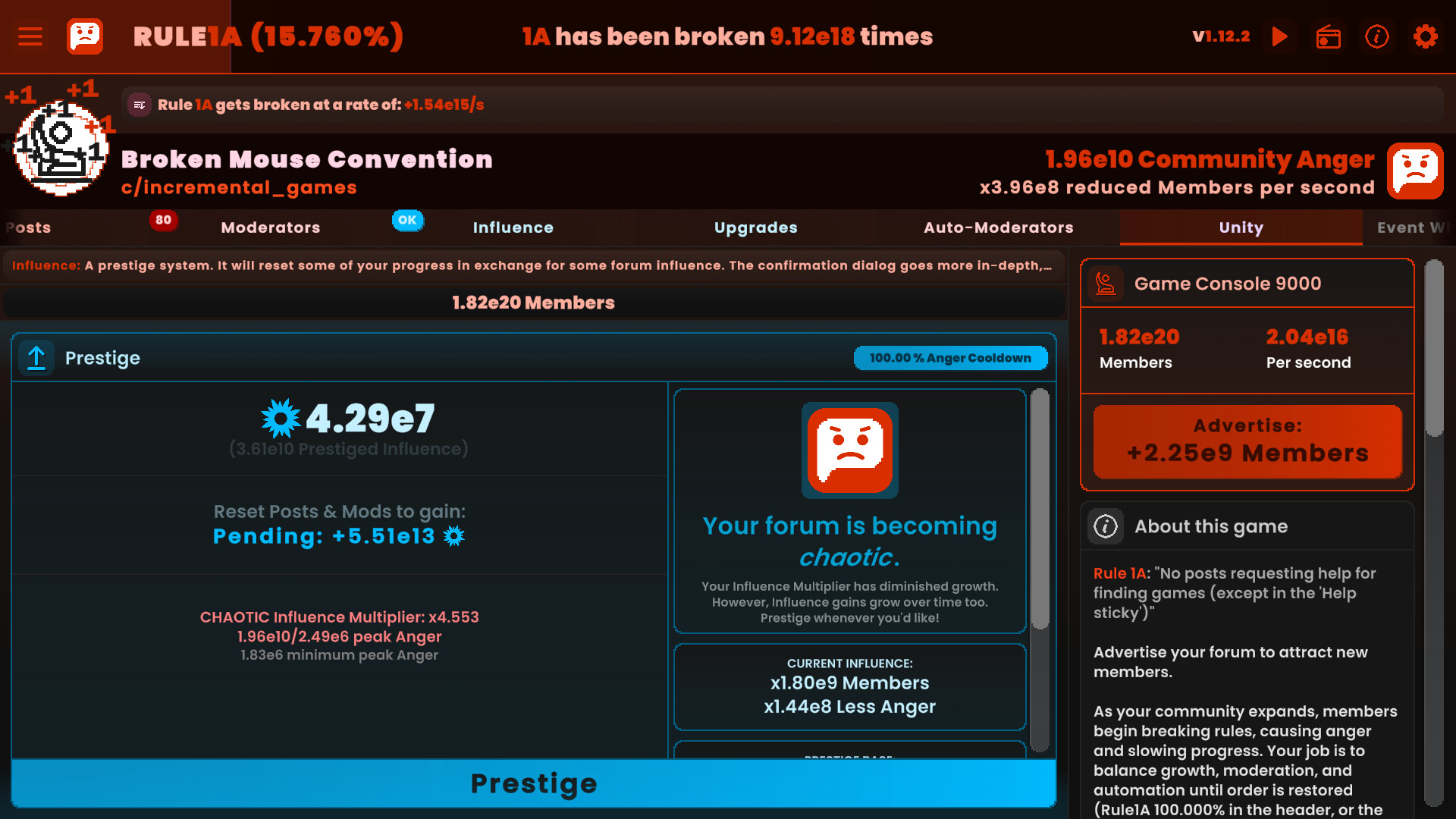 Rule1A Incremental: Idle Forum screenshot 1
