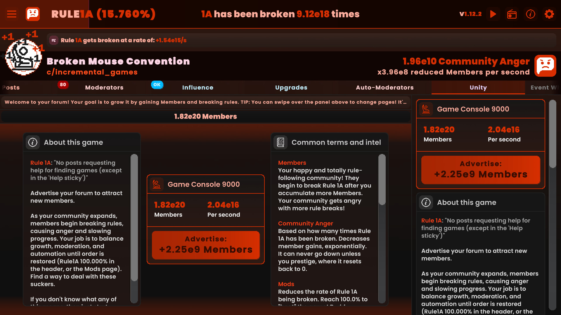 Rule1A Incremental: Idle Forum screenshot 2