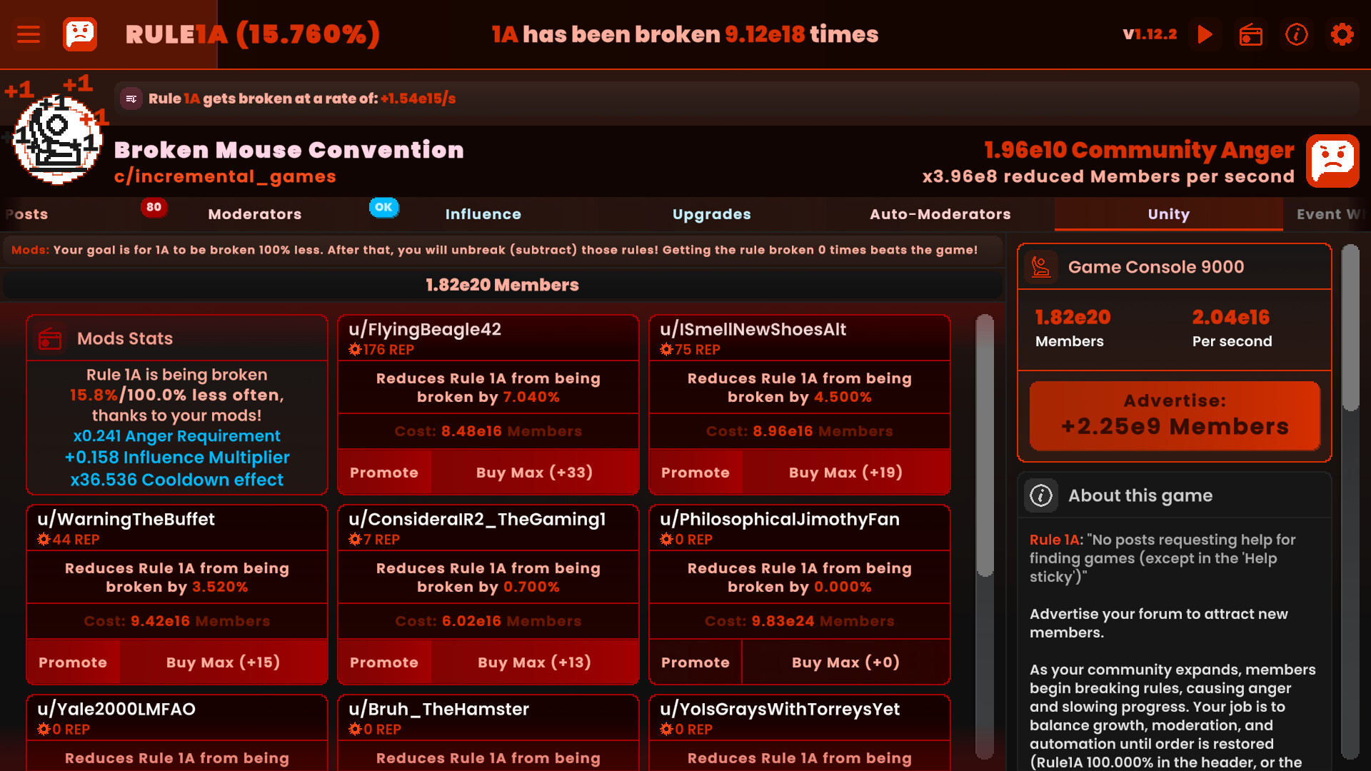 Rule1A Incremental: Idle Forum screenshot 3