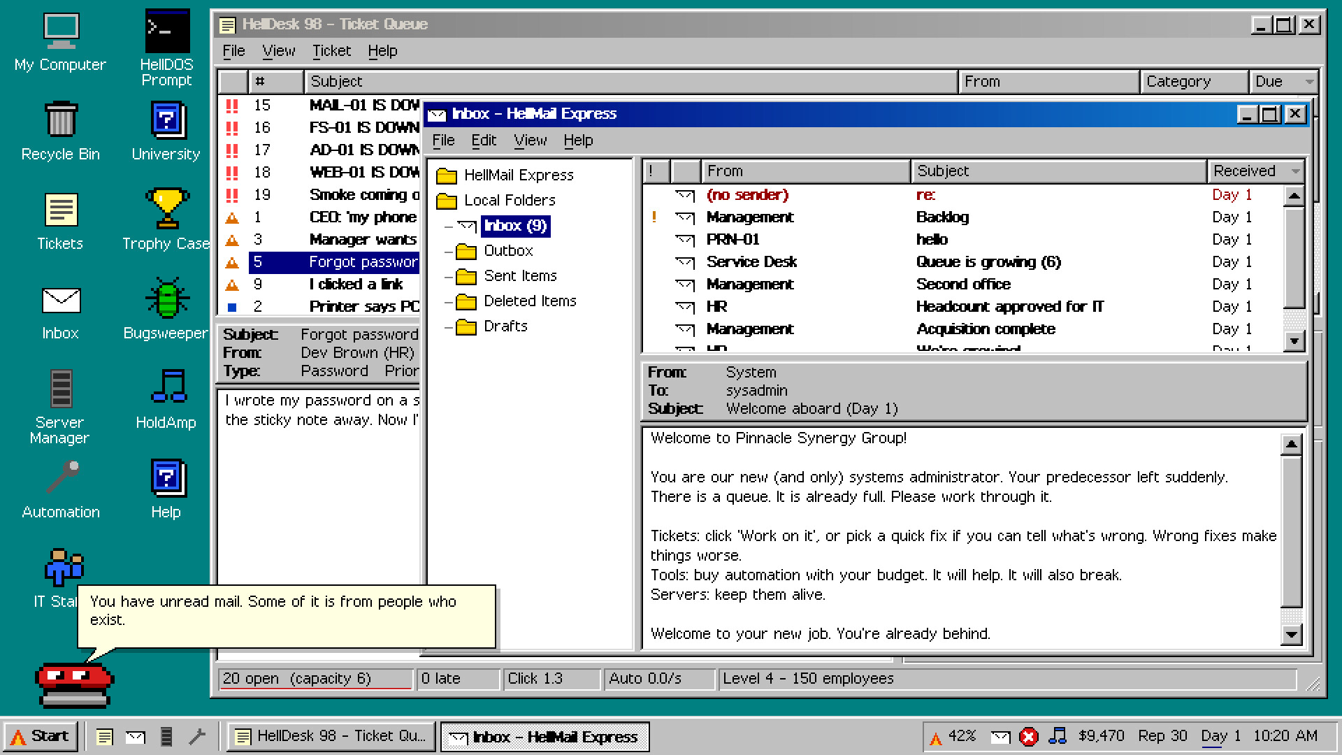 SYSADMIN Hell screenshot 2