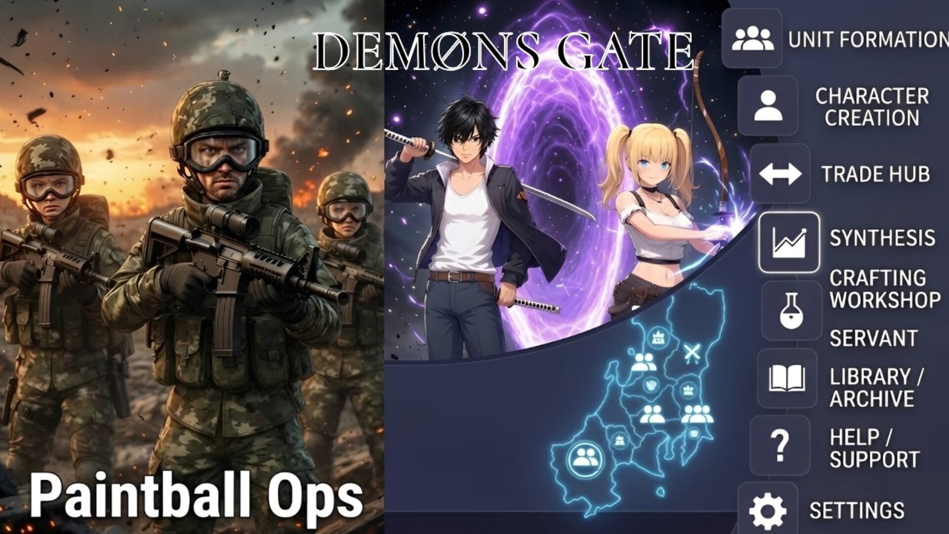 DEMØNS GATE & Paintball Ops screenshot 2