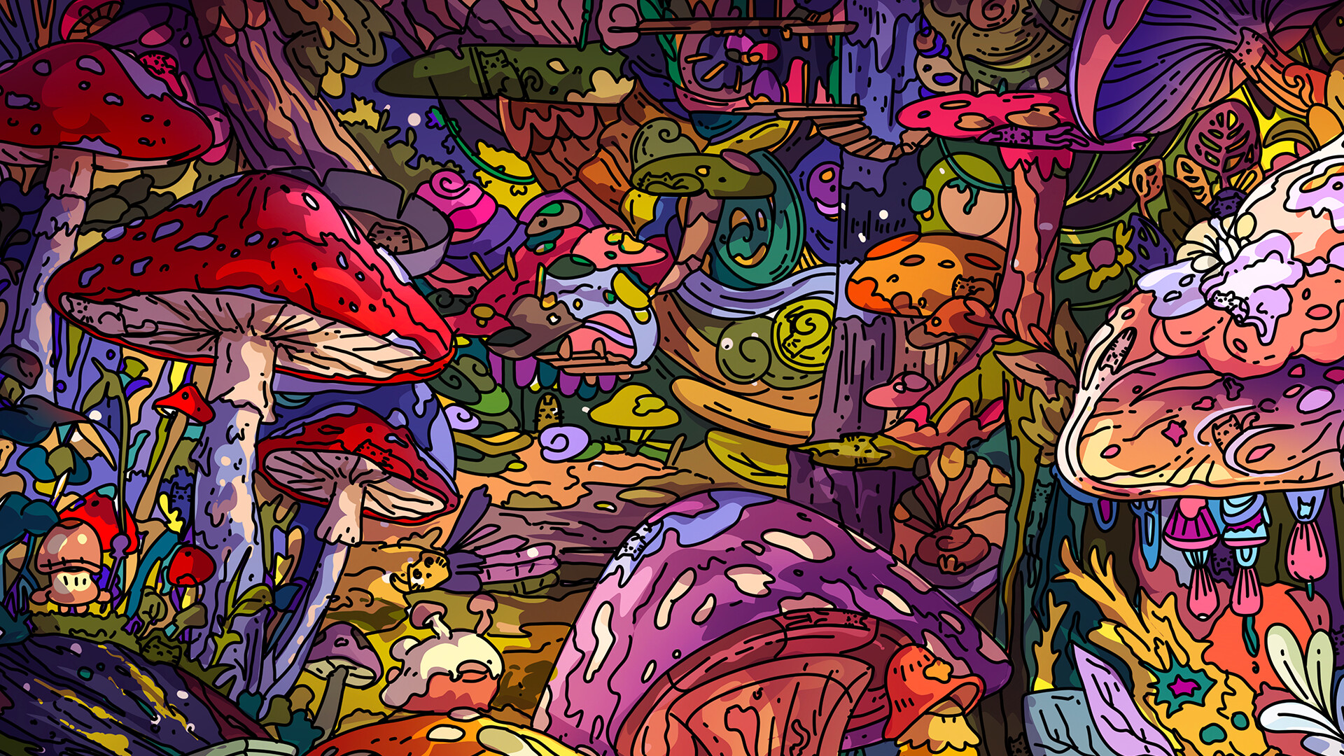 100 Mushroom Cats screenshot 4