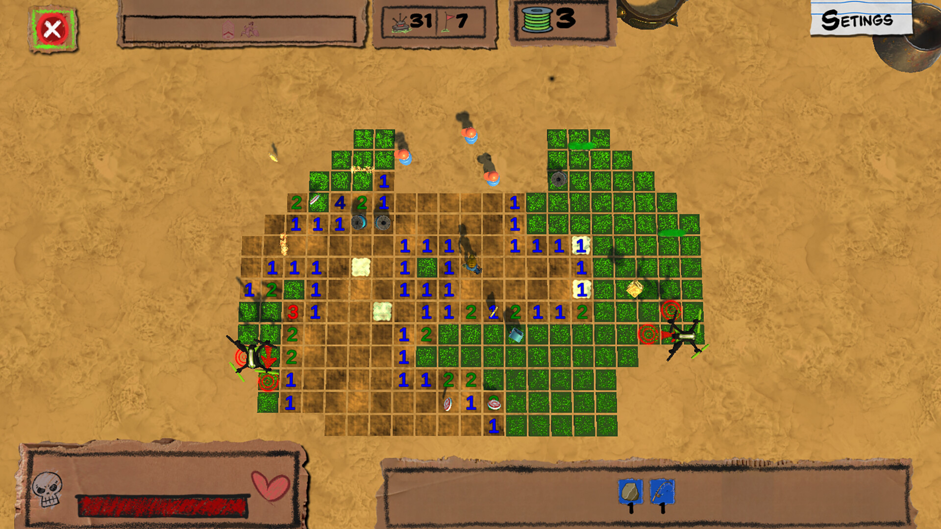 Sam's Die-abalical Minesweeper screenshot 4