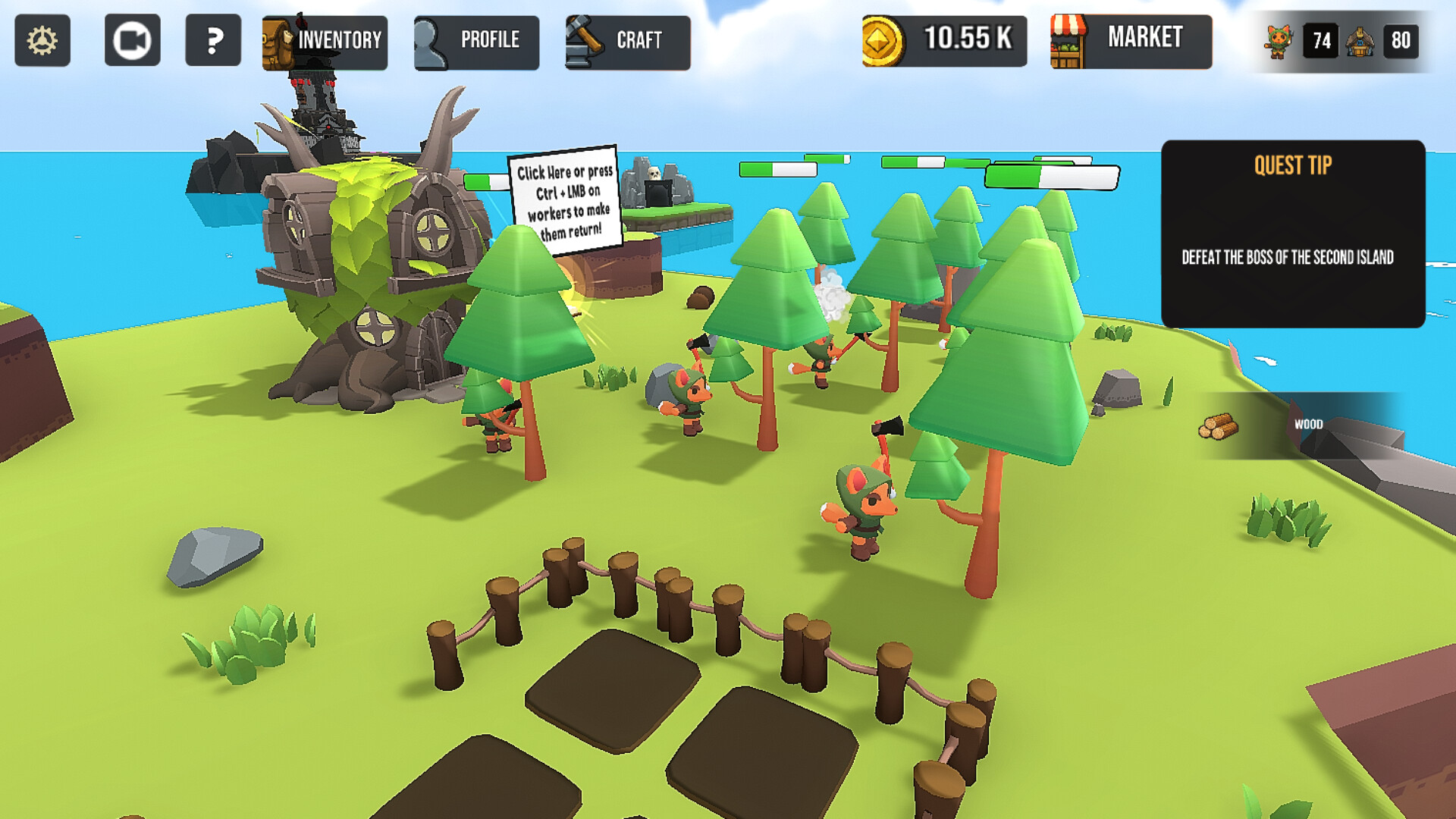 Island Idle RPG: Build and Conquer screenshot 5