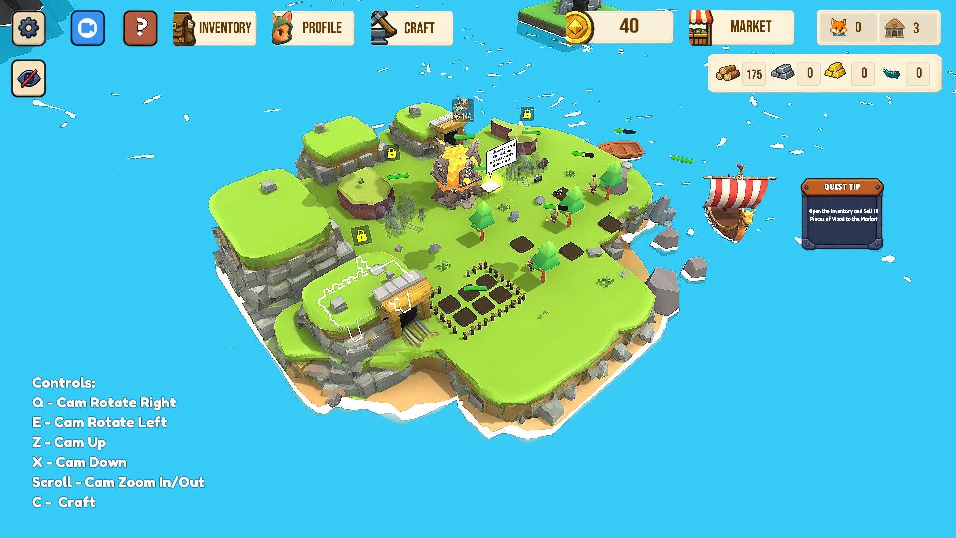 Island Idle RPG: Build and Conquer screenshot 4