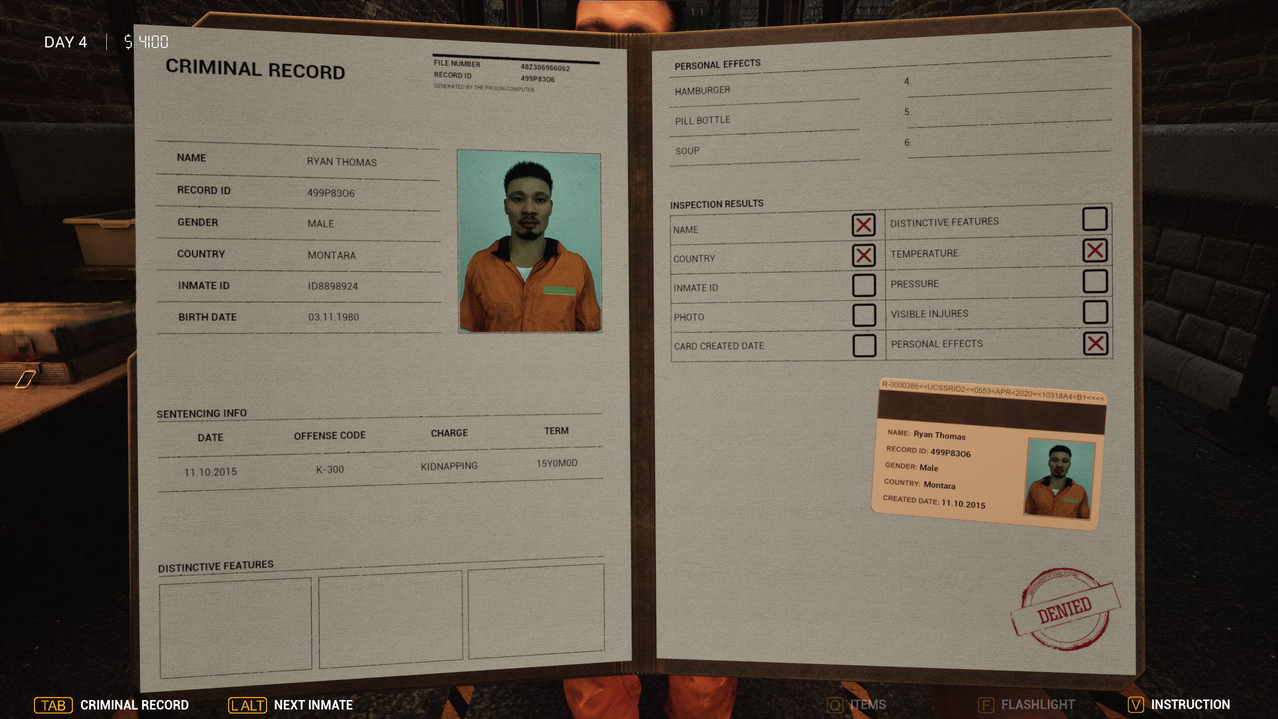 Intake protocol screenshot 2