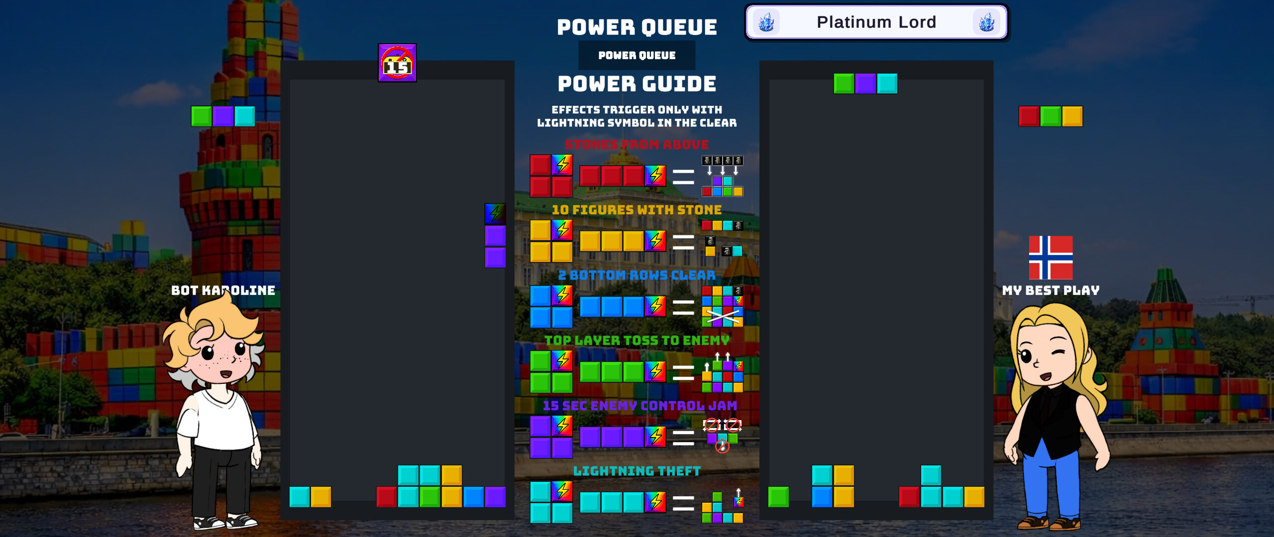 Block Wars: Falling Duel screenshot 3