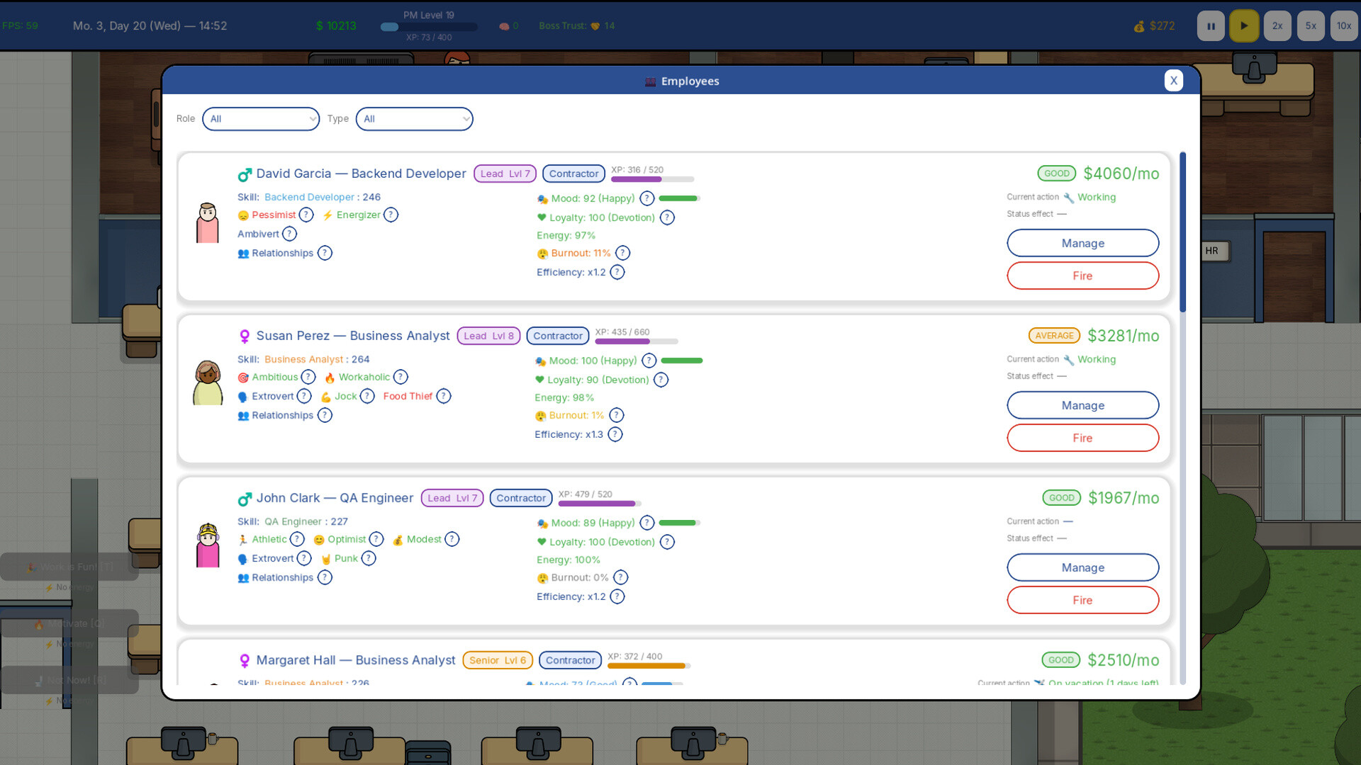 Project manager SIM screenshot 3