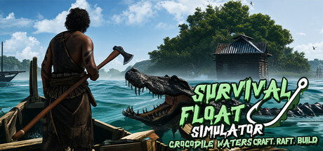 Cover art from Survival Float Simulator - Crocodile Waters Craft, Raft, Build