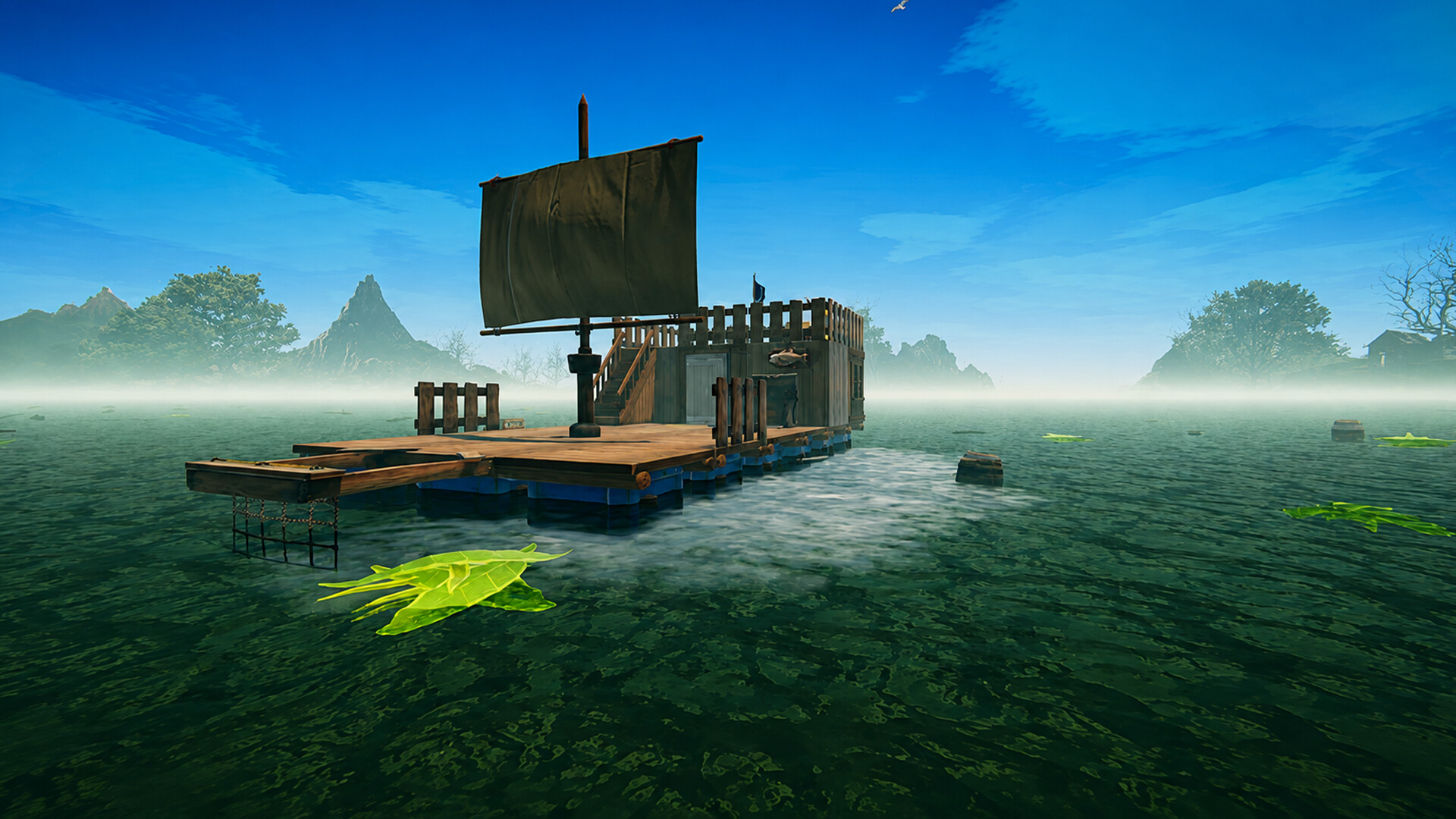 Survival Float Simulator - Crocodile Waters Craft, Raft, Build trailer