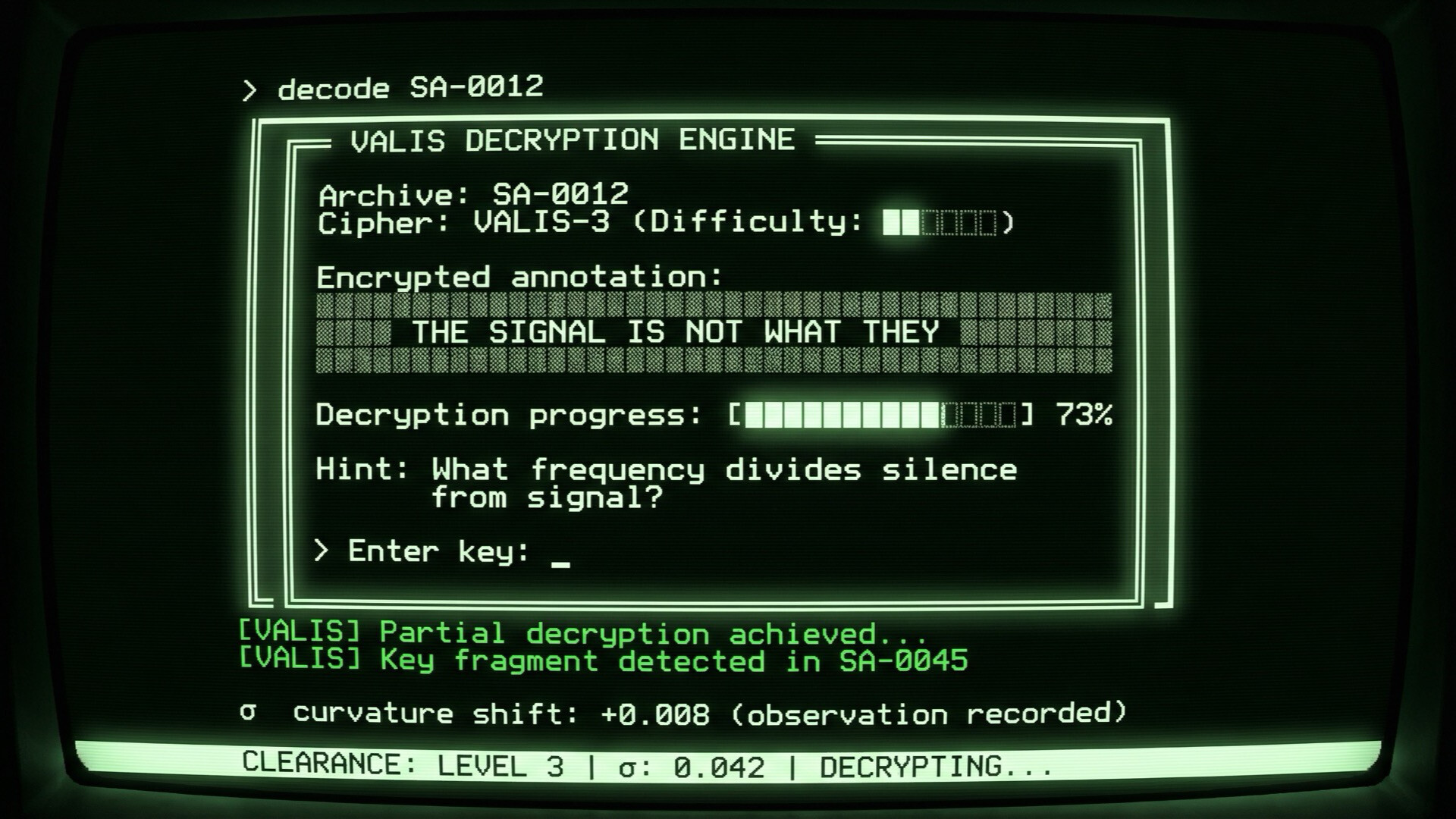 Silence Archives Terminal screenshot 3